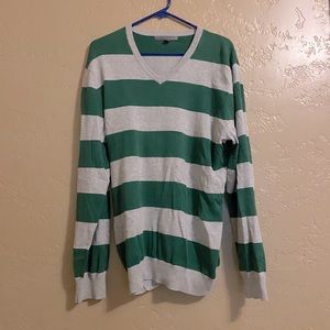 Old Navy Sweater in Green/Grey | L